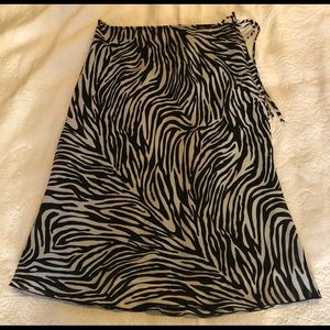 Zebra Print Fit and Flare skirt